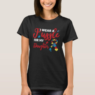 Autismus-Bewusstsein Familie Ich Trage Ein Puzzle  T-Shirt
