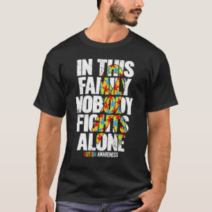 Autismus-Bewusstsein Familienunterstützung Mutter T-Shirt