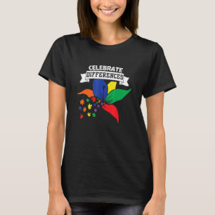 Autismus-Bewusstsein, Feiern Sie Unterschiede, Unt T-Shirt