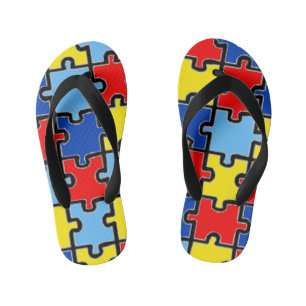 Autismus Bewusstsein Flip Flops Kinderbadesandalen