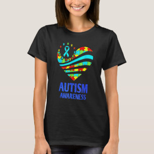 Autismus-Bewusstsein Frauen H Erzen Su Pport Auti T-Shirt