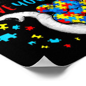 Autismus Bewusstsein Frauen Kinder Akzeptanz ich s Poster (Ecke)