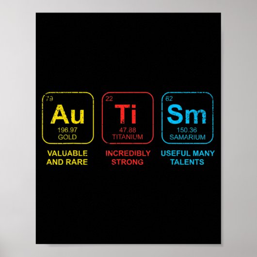 Autismus Bewusstsein Frauen Mama Kinder Akzeptanz Poster (Vorne)