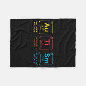 Autismus Bewusstsein Frauen Männer Kinder Elemente Fleecedecke (Vorderseite (Horizontal))