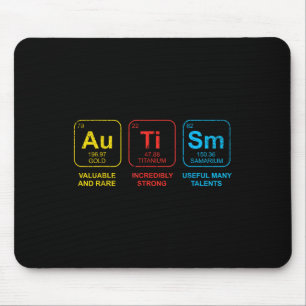 Autismus Bewusstsein Frauen Männer Kinder Elemente Mousepad