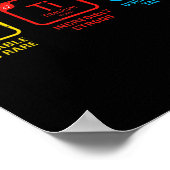 Autismus Bewusstsein Frauen Männer Kinder Elemente Poster (Ecke)