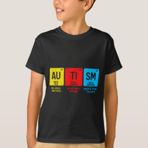 Autismus-Bewusstsein Frauen Männer Kinder Elemente T-Shirt