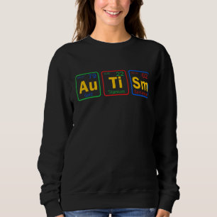 Autismus Bewusstsein Funny Colors Periodic Table C Sweatshirt