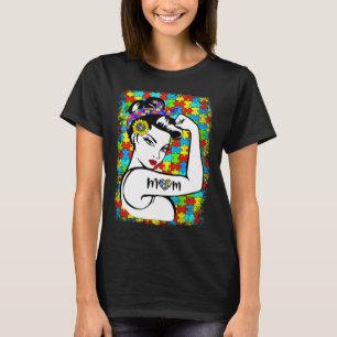 Autismus-Bewusstsein für Mom Warrior Kinder Autism T-Shirt