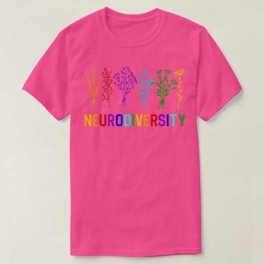 Autismus Bewusstsein für Neurovielfalt ADHS Rainbo T-Shirt (Design vorne)