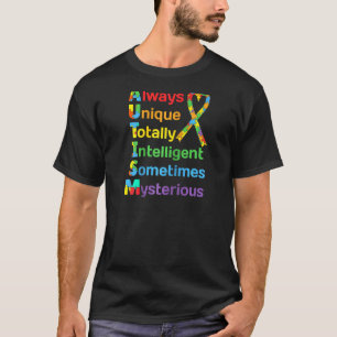 Autismus-Bewusstsein für stolze Mutter-Vater-Unter T-Shirt