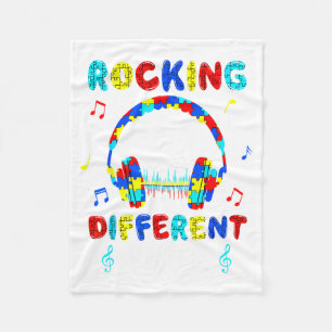 Autismus-Bewusstsein Gamer Jungen Kinder Rocken Zu Fleecedecke
