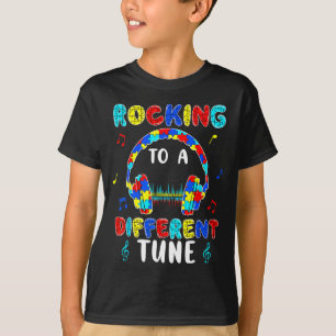 Autismus-Bewusstsein Gamer Jungen Kinder Rocken Zu T-Shirt
