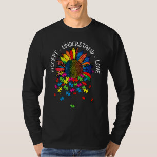 Autismus-Bewusstsein Gänseblümchen Akzeptieren Ver T-Shirt