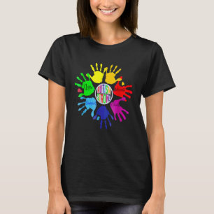 Autismus-Bewusstsein Gebärdensprache Hand Puzzle U T-Shirt