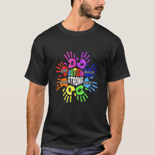 Autismus-Bewusstsein Gebärdensprache Hand Puzzle U T-Shirt