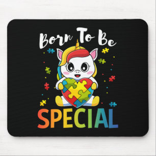 Autismus Bewusstsein Geboren Special Einhorn Puzzl Mousepad
