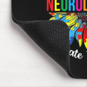 Autismus-Bewusstsein Gehirn Neurodiversität Unters Mousepad (Ecke)