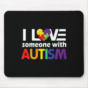 Autismus Bewusstsein Geschenk Autismus Mama I Lieb Mousepad