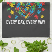 Autismus-Bewusstsein Geschirrtuch (Gefaltet)