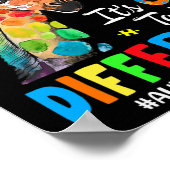 Autismus Bewusstsein Giraffe Frauen gaben sich das Poster (Ecke)