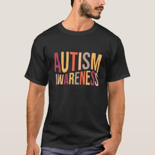 Autismus-Bewusstsein Herz Unterstützung Autistisch T-Shirt