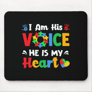 Autismus Bewusstsein ich bin seine Stimme Er ist m Mousepad