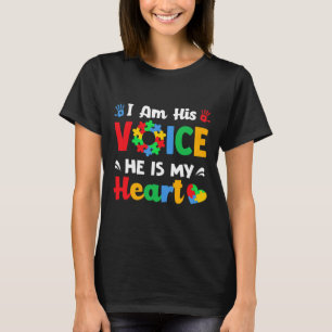 Autismus Bewusstsein ich bin seine Stimme Er ist m T-Shirt