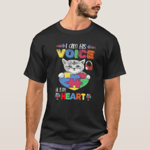 Autismus-Bewusstsein Ich Bin Seine Stimme Er Ist M T-Shirt