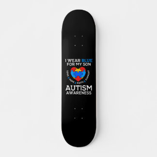 Autismus Bewusstsein, ich trage Blau für meinen So Skateboard