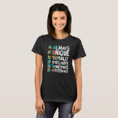 Autismus-Bewusstsein Immer Einzigartig Total Intel T-Shirt (Vorne ganz)