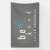 Autismus Bewusstsein ist Art Banner-Zeichen Banner (Vertikal)