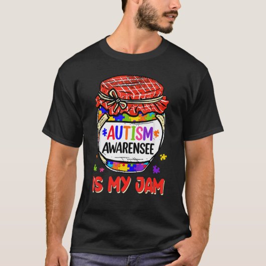 Autismus Bewusstsein ist meine Niedliche Jam Meme  T-Shirt (Vorderseite)