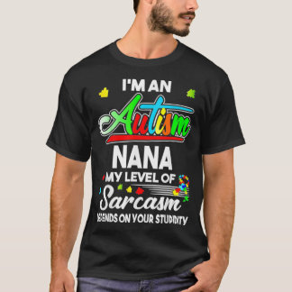 Autismus Bewusstsein Ix27m An Autismus Nana T-Shirt