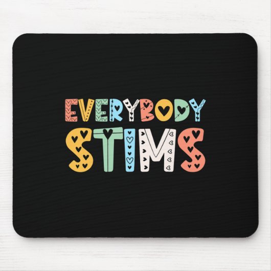 Autismus Bewusstsein Jeder Stims Autismus Lehrer S Mousepad (Vorne)