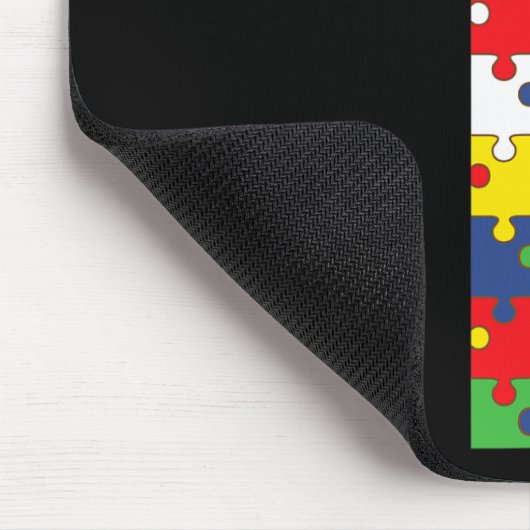 Autismus Bewusstsein Jesus Kreuz Puzzle Cool Chris Mousepad (Ecke)