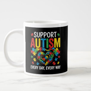 Autismus-Bewusstsein Jumbo-Tasse