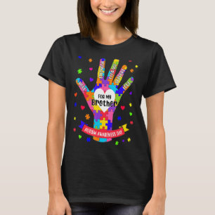 Autismus-Bewusstsein Junge Kinder Bruder Puzzle T-Shirt