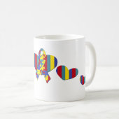 Autismus-Bewusstsein Kaffeetasse (VorderseiteRechts)