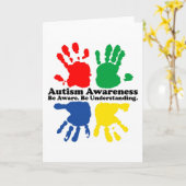 Autismus-Bewusstsein Karte (Gelbe Blume)