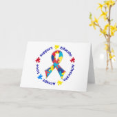 Autismus-Bewusstsein Karte (Gelbe Blume)