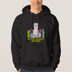 Autismus Bewusstsein Katzenmedikation Lotus Pose N Hoodie