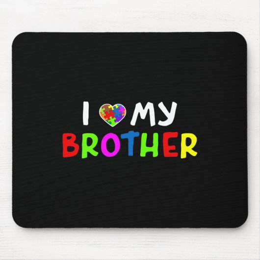 Autismus Bewusstsein Kinder Brüder Mousepad (Vorne)