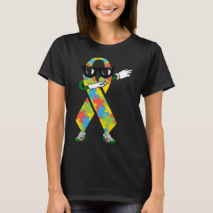 Autismus Bewusstsein Kinder Dabbing Puzzle Piece f T-Shirt