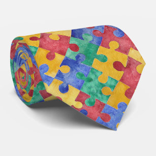 Autismus-Bewusstsein Krawatte