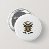 Autismus-Bewusstsein Kuh Vintage-Gravur Unterstütz Button (Vorne & Hinten)