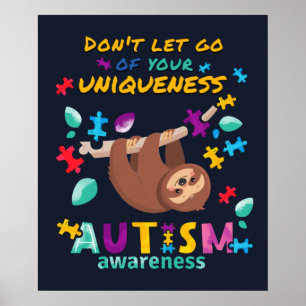 Autismus-Bewusstsein Lassen Sie Ihre Einzigartigke Poster