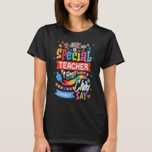 Autismus-Bewusstsein Lehrer Es Braucht Einen Beson T-Shirt