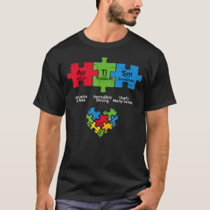 Autismus Bewusstsein Lehrer Periodische Tabelle Pu T-Shirt