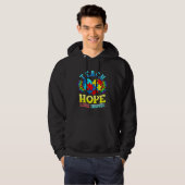 Autismus Bewusstsein Lehrer S Teach Hope Liebe Ins Hoodie (Vorne ganz)